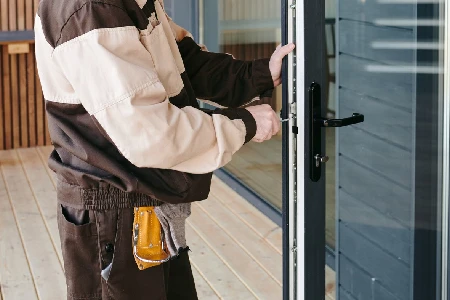 Cleaning And Polishing Glass Door Installation in West Palm Beach, FL
